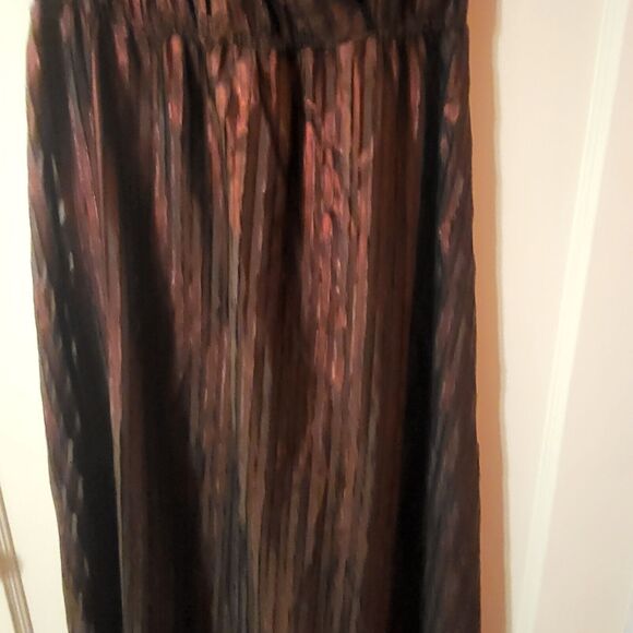 Modcloth Your Time to Shine Metallic Red Black Maxi Dress S NWT - Picture 5 of 9